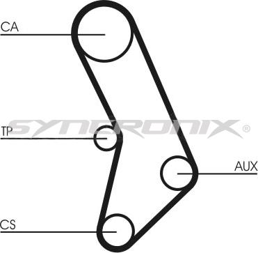 SYNCRONIX SY0574N - Зубчатый ремень ГРМ autospares.lv