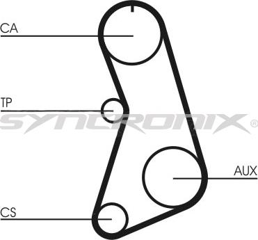 SYNCRONIX SY510647 - Комплект зубчатого ремня ГРМ autospares.lv