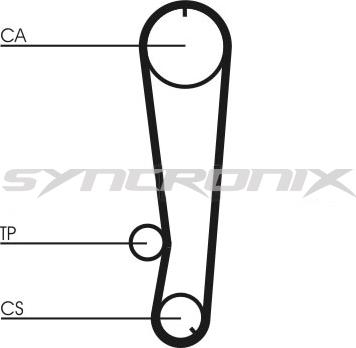 SYNCRONIX SY0655N - Зубчатый ремень ГРМ autospares.lv