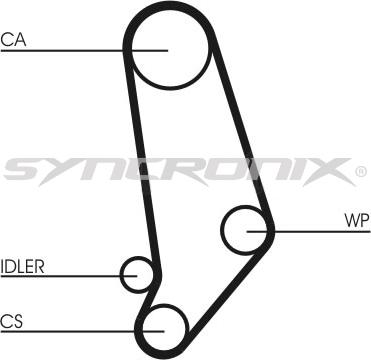 SYNCRONIX SY110660 - Комплект зубчатого ремня ГРМ autospares.lv