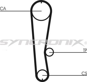 SYNCRONIX SY310680 - Комплект зубчатого ремня ГРМ autospares.lv