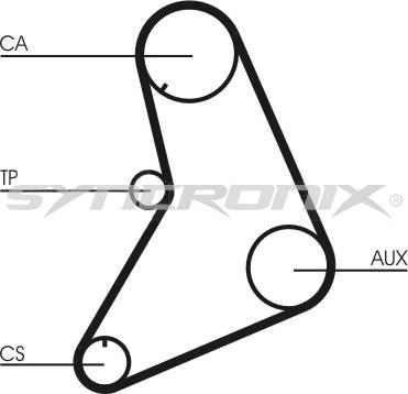 SYNCRONIX SY110687 - Комплект зубчатого ремня ГРМ autospares.lv