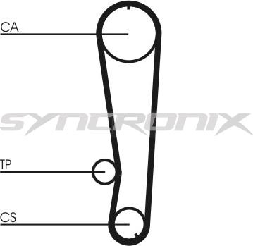 SYNCRONIX SY0674N - Зубчатый ремень ГРМ autospares.lv