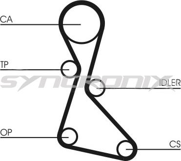 SYNCRONIX SY110840 - Комплект зубчатого ремня ГРМ autospares.lv