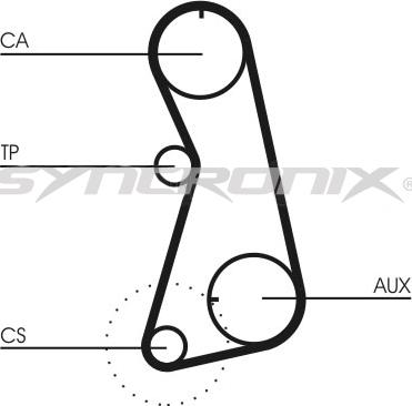 SYNCRONIX SY310848 - Комплект зубчатого ремня ГРМ autospares.lv