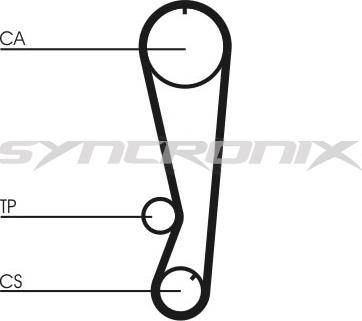 SYNCRONIX SY0850N - Зубчатый ремень ГРМ autospares.lv