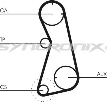 SYNCRONIX SY110869 - Комплект зубчатого ремня ГРМ autospares.lv