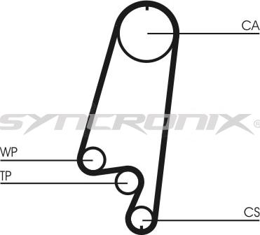 SYNCRONIX SY110866 - Комплект зубчатого ремня ГРМ autospares.lv