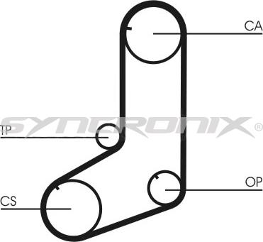 SYNCRONIX SY110801 - Комплект зубчатого ремня ГРМ autospares.lv