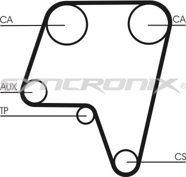 SYNCRONIX SY0819N - Зубчатый ремень ГРМ autospares.lv