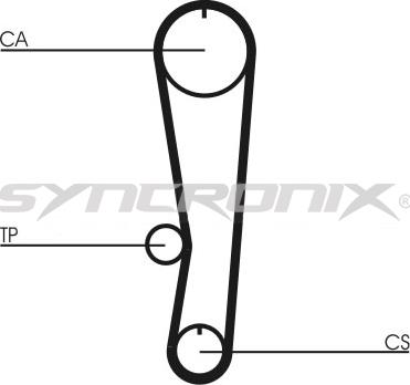 SYNCRONIX SY110824 - Комплект зубчатого ремня ГРМ autospares.lv