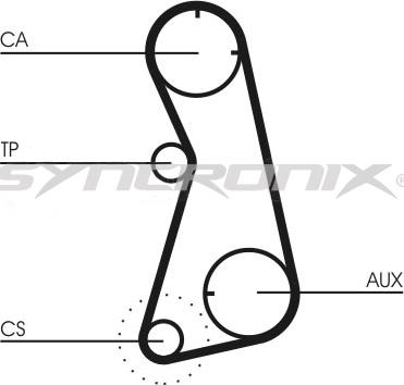 SYNCRONIX SY210872 - Комплект зубчатого ремня ГРМ autospares.lv