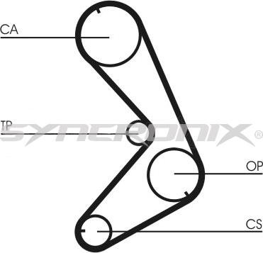 SYNCRONIX SY110750 - Комплект зубчатого ремня ГРМ autospares.lv