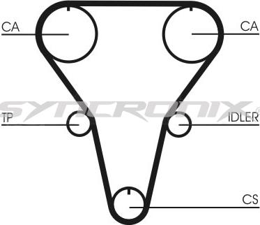 SYNCRONIX SY0769N - Зубчатый ремень ГРМ autospares.lv