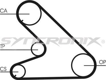 SYNCRONIX SY0700N - Зубчатый ремень ГРМ autospares.lv