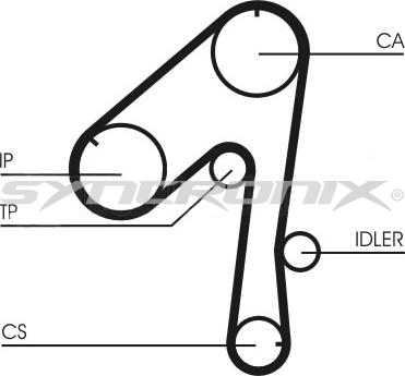 SYNCRONIX SY110786 - Комплект зубчатого ремня ГРМ autospares.lv