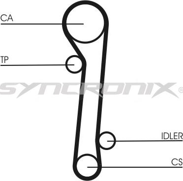 SYNCRONIX SY5107811005 - Комплект зубчатого ремня ГРМ autospares.lv