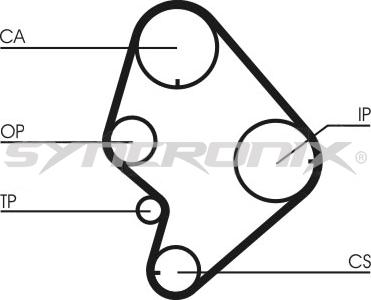 SYNCRONIX SY110723 - Комплект зубчатого ремня ГРМ autospares.lv