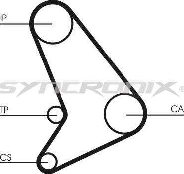 SYNCRONIX SY2101054 - Комплект зубчатого ремня ГРМ autospares.lv