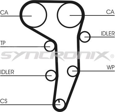 SYNCRONIX SY2101051 - Комплект зубчатого ремня ГРМ autospares.lv