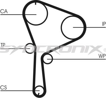 SYNCRONIX SY1064N - Зубчатый ремень ГРМ autospares.lv