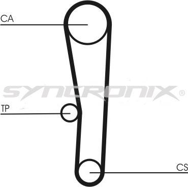 SYNCRONIX SY1062N - Зубчатый ремень ГРМ autospares.lv