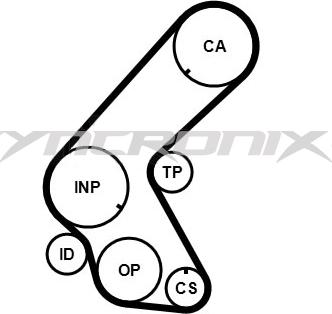 SYNCRONIX SY2101014 - Комплект зубчатого ремня ГРМ autospares.lv