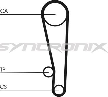 SYNCRONIX SY2101013PE - Водяной насос + комплект зубчатого ремня ГРМ autospares.lv