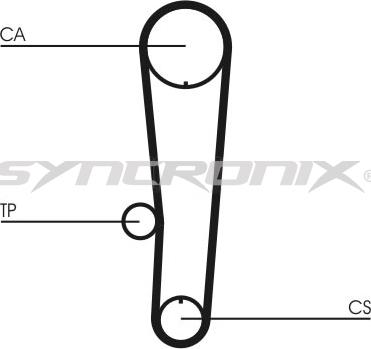 SYNCRONIX SY1017N - Зубчатый ремень ГРМ autospares.lv