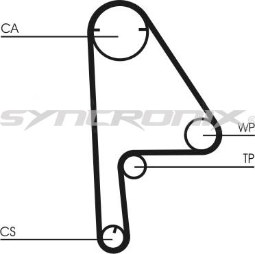 SYNCRONIX SY1101081 - Комплект зубчатого ремня ГРМ autospares.lv