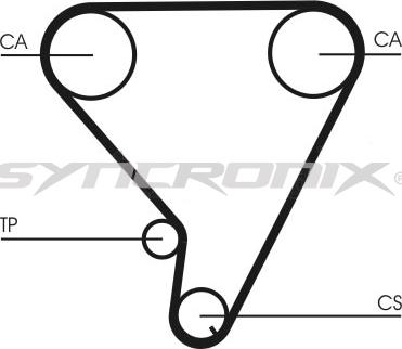 SYNCRONIX SY1033N - Зубчатый ремень ГРМ autospares.lv