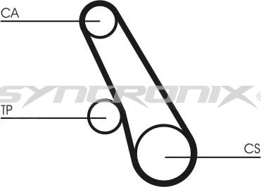 SYNCRONIX SY1109N - Зубчатый ремень ГРМ autospares.lv