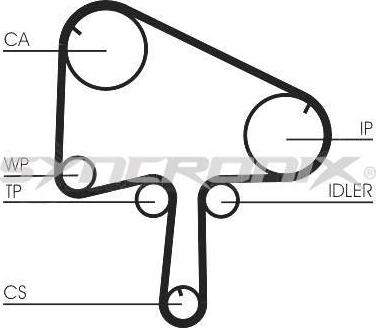 SYNCRONIX SY1145N - Зубчатый ремень ГРМ autospares.lv