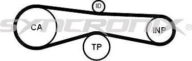 SYNCRONIX SY1101131 - Комплект зубчатого ремня ГРМ autospares.lv