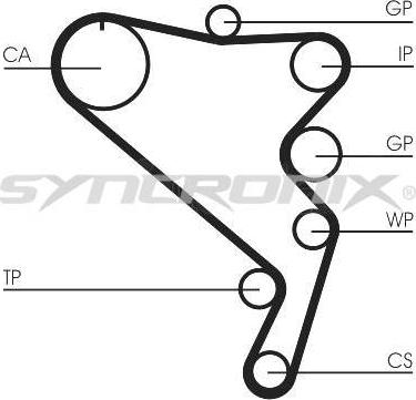 SYNCRONIX SY1101120 - Комплект зубчатого ремня ГРМ autospares.lv