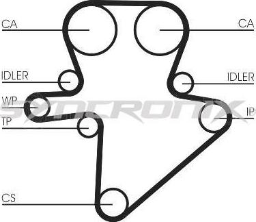 SYNCRONIX SY1101123 - Комплект зубчатого ремня ГРМ autospares.lv