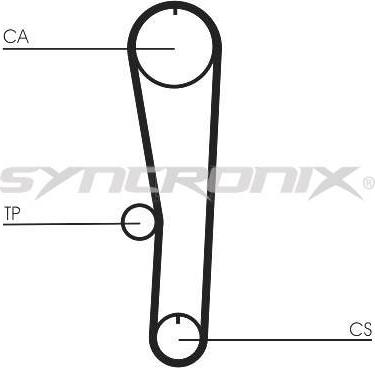 SYNCRONIX SY1132N - Зубчатый ремень ГРМ autospares.lv