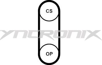 SYNCRONIX SY1218N - Зубчатый ремень ГРМ autospares.lv