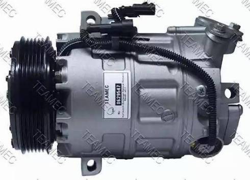 Teamec 8629547 - Компрессор кондиционера autospares.lv