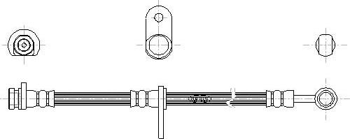 Technika 49163 - Тормозной шланг autospares.lv