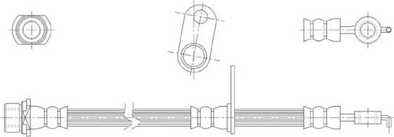 Technika 44689 - Тормозной шланг autospares.lv