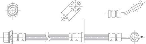 Technika 43826 - Тормозной шланг autospares.lv