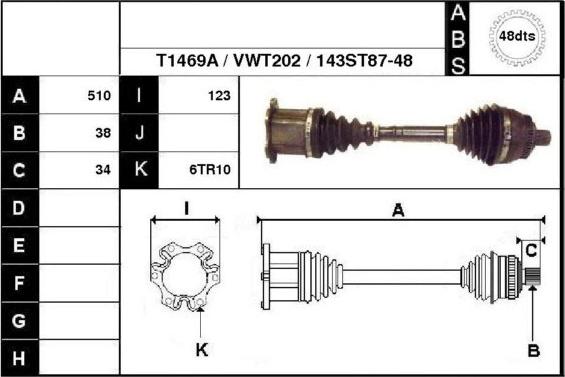 Technika 67143A - Полуосевой вал, дифференциал autospares.lv