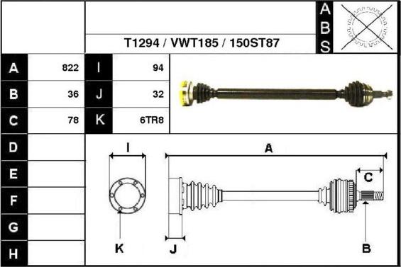 Technika 67150 - Приводной вал autospares.lv