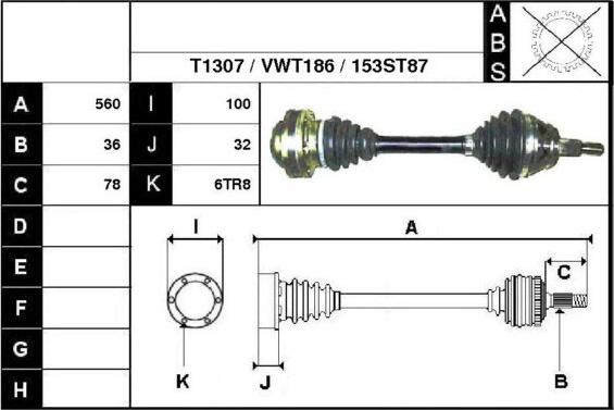 Technika 67153 - Приводной вал autospares.lv