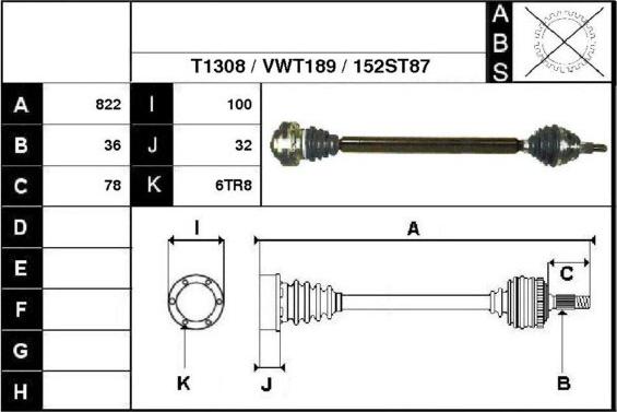 Technika 67152 - Приводной вал autospares.lv