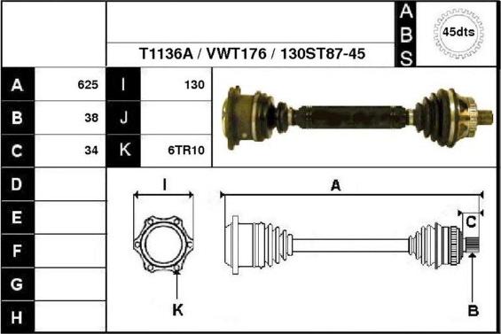 Technika 67130A - Приводной вал autospares.lv