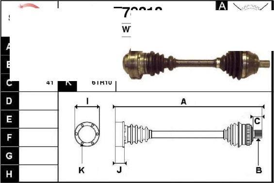 Technika 67313 - Приводной вал autospares.lv