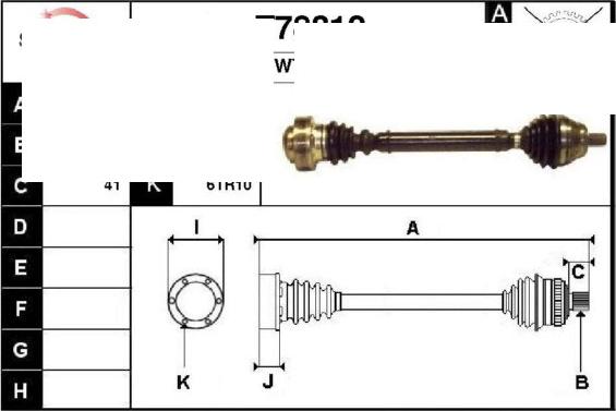 Technika 67312 - Приводной вал autospares.lv