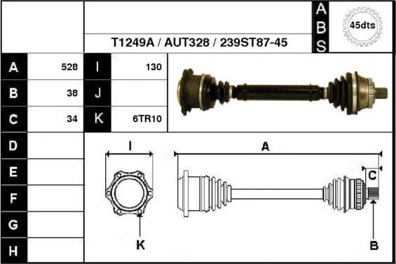 Technika 67239A - Приводной вал autospares.lv